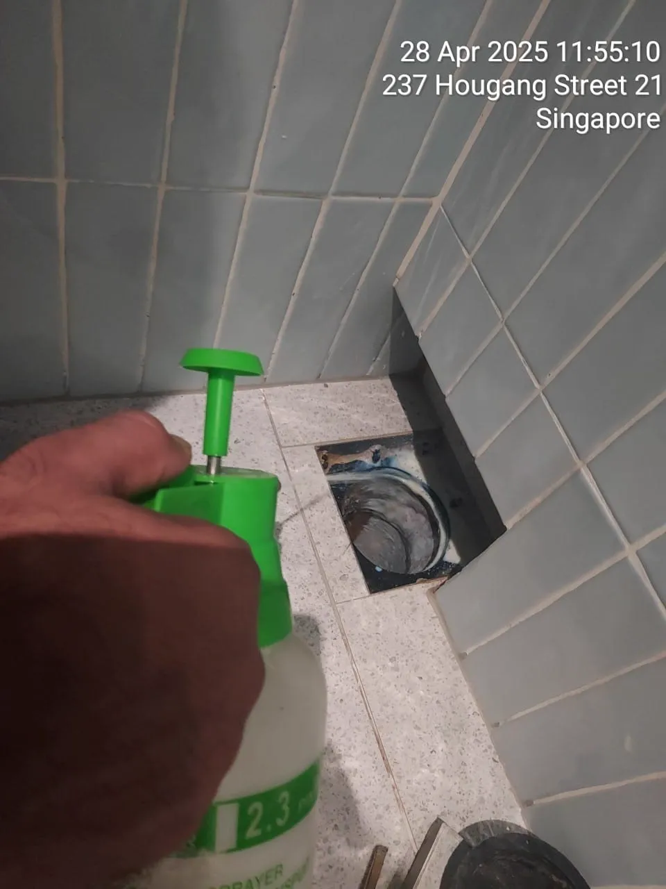 Toilet and bathroom Waterproofing Singapore - Sealing Drainage - Hougang Street